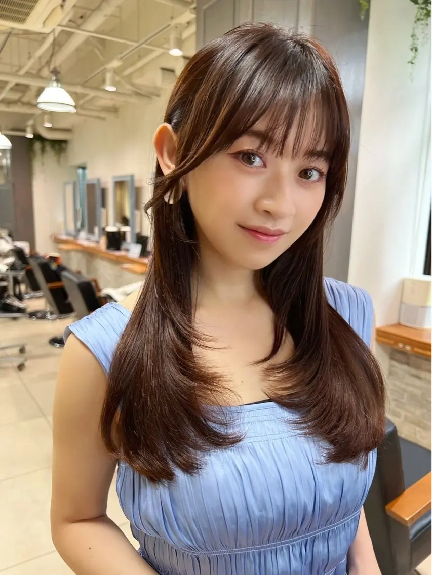 ロング カラー トリートメント 縮毛矯正/髪質改善 の専門家IKEのヘアスタイル