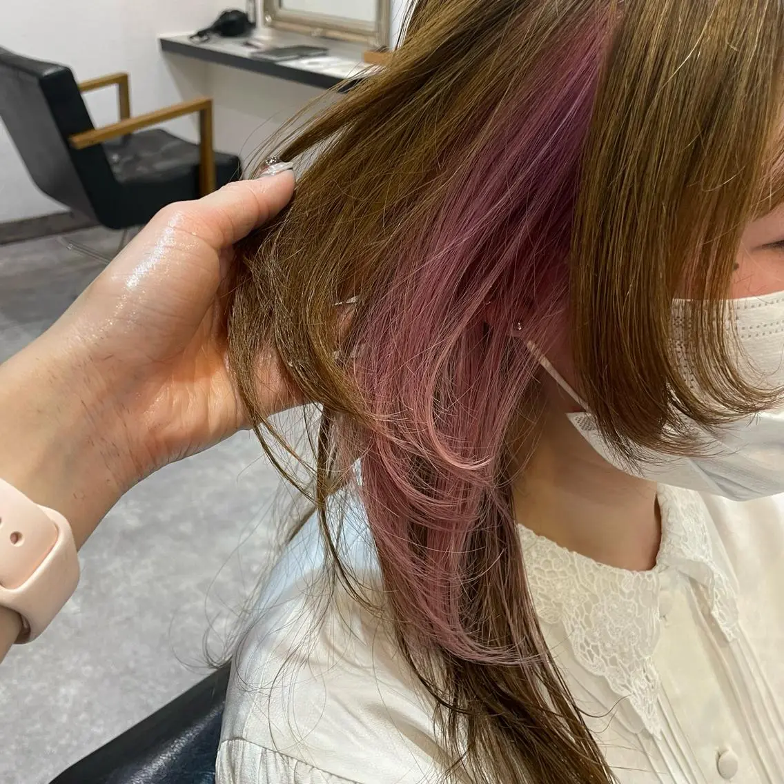 ロング ロング ウルフカット カット ヘアカラー 🫧艶髪/ブリーチ 🐳honami🫧のヘアスタイル