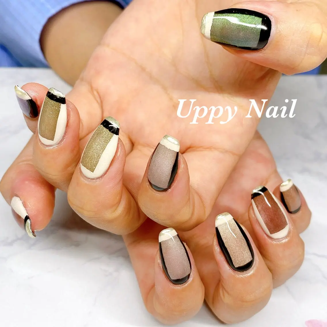 ネイル 持ち込み ハンドネイル Uppy Nail ukyoのネイルデザイン