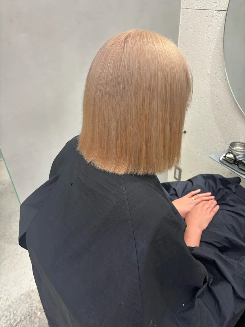 ミディアム カラー ヘアアレンジ ヘアカラー トリートメント ヘッドスパ ヘアセット 山口 樹里のヘアスタイル