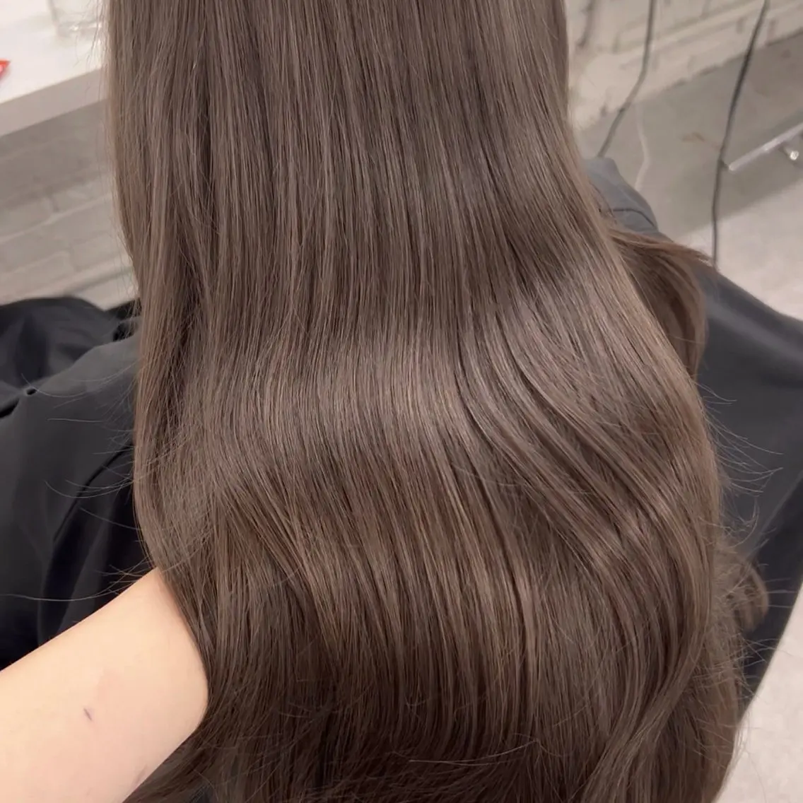 ロング カラー ヘアアレンジ カット ヘアカラー トリートメント ヘアセット 韓国ヘア/レイヤー/ 🩶ツブラ🩶のヘアスタイル