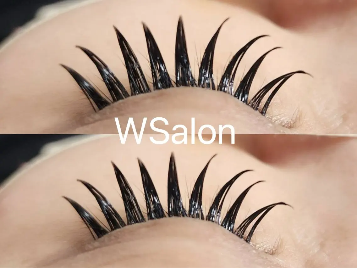 マツエク・マツパ 付け放題 バインドロック カラーマツエク フラットラッシュ 韓国風マツエク W Salon アイラッシュのマツエク・マツパデザイン