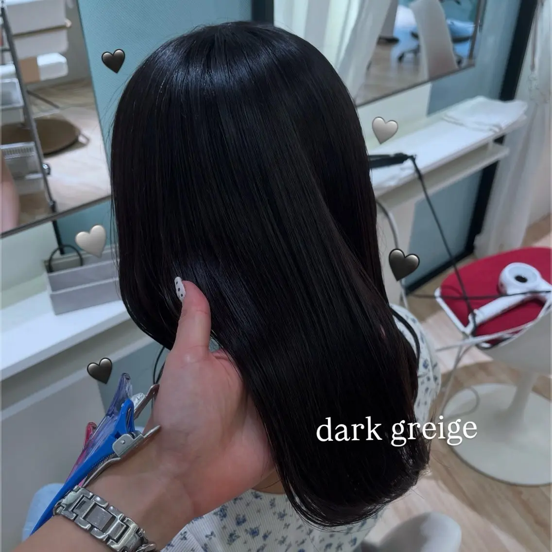 セミロング カラー ヘアカラー Parve Mix 森 美遥🩶のヘアスタイル