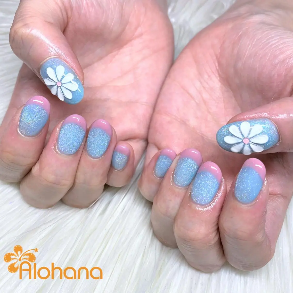 ネイル フラワーネイル ハンドネイル Alohana Minaのネイルデザイン
