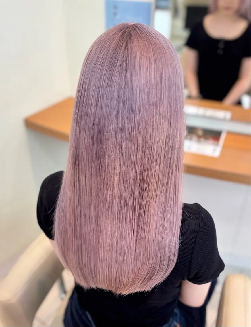 ロング カラー ヘアカラー トリートメント 🎀mion/ ハイトーン/浜松のヘアスタイル