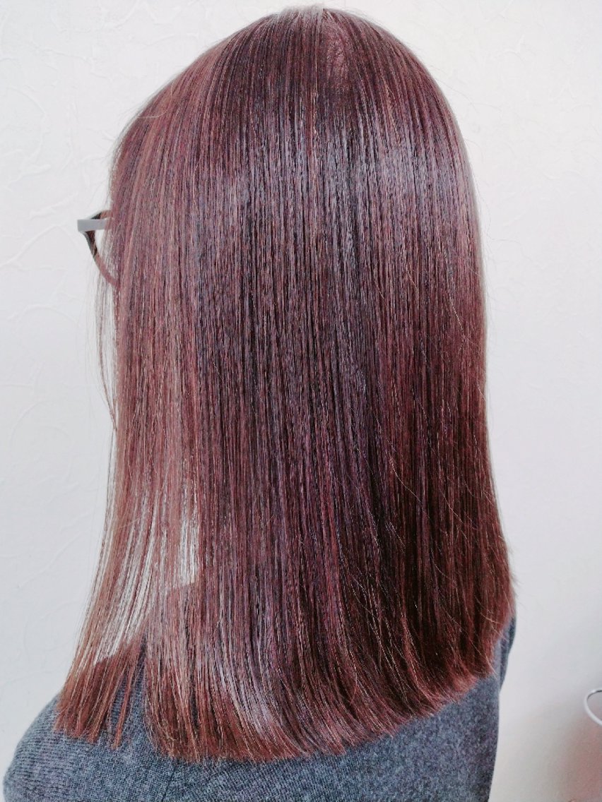 ロング カラー ボブ 森長 咲子のヘアスタイル
