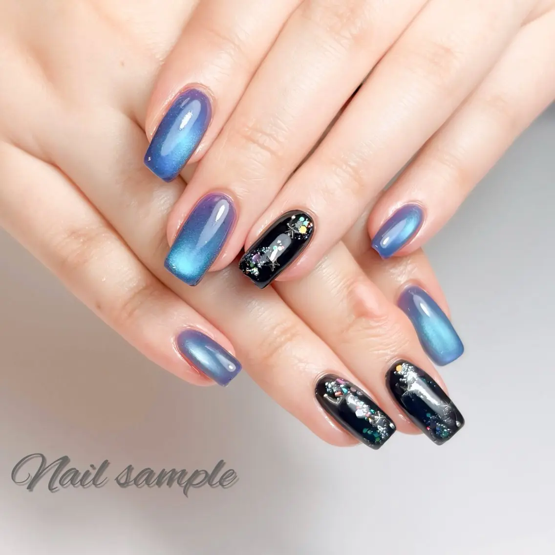 ネイル アートネイル ジェルネイル マグネットネイル ハンドネイル ハンドケア nail shizukaのネイルデザイン