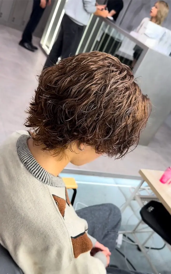 🌊メンズカット&ケアパーマ🌊後処理トリートメント付き🫧の写真