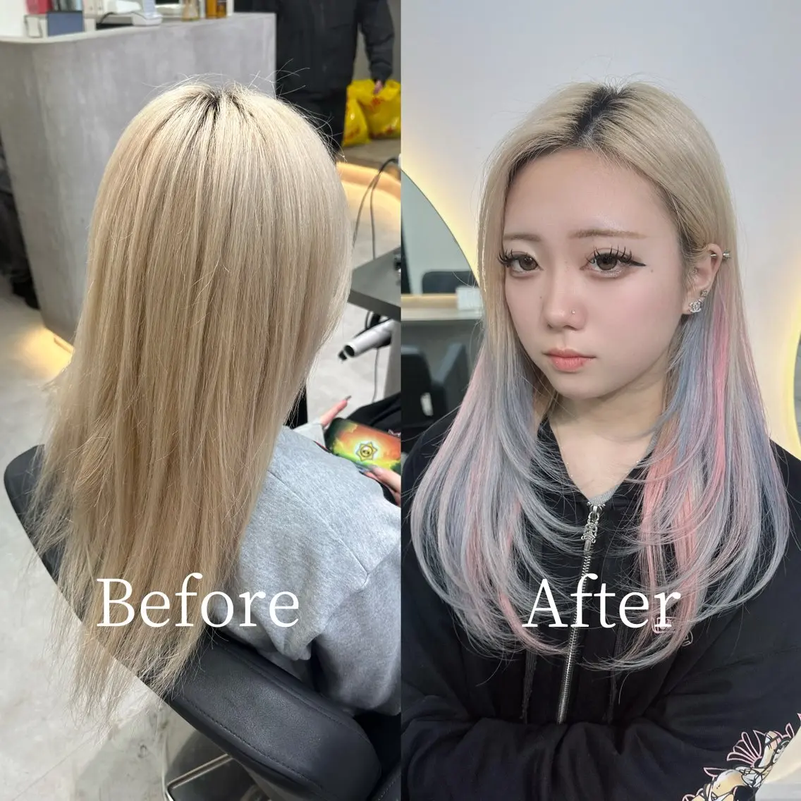 セミロング レイヤーカット カット トリートメント せいせい/エクステ /ルーツカラーのヘアスタイル