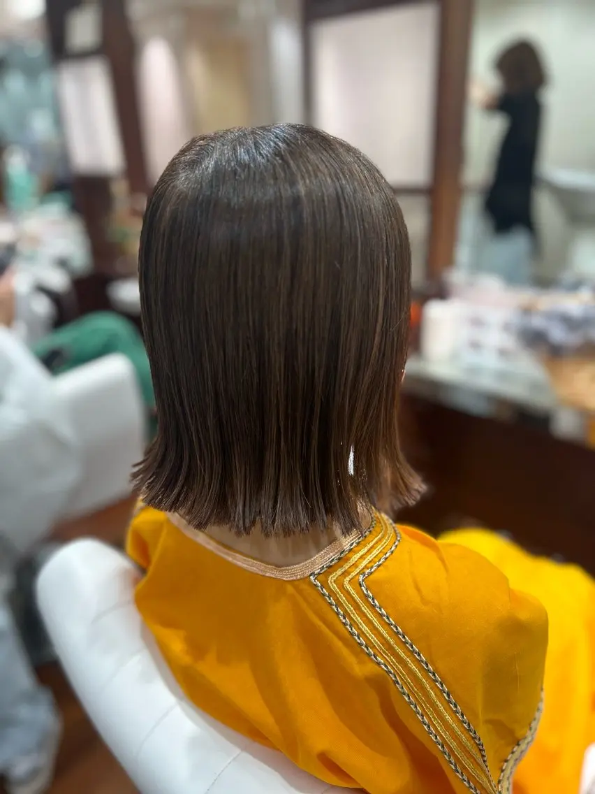 ミディアム 外ハネヘア 早瀬 愛美のヘアスタイル