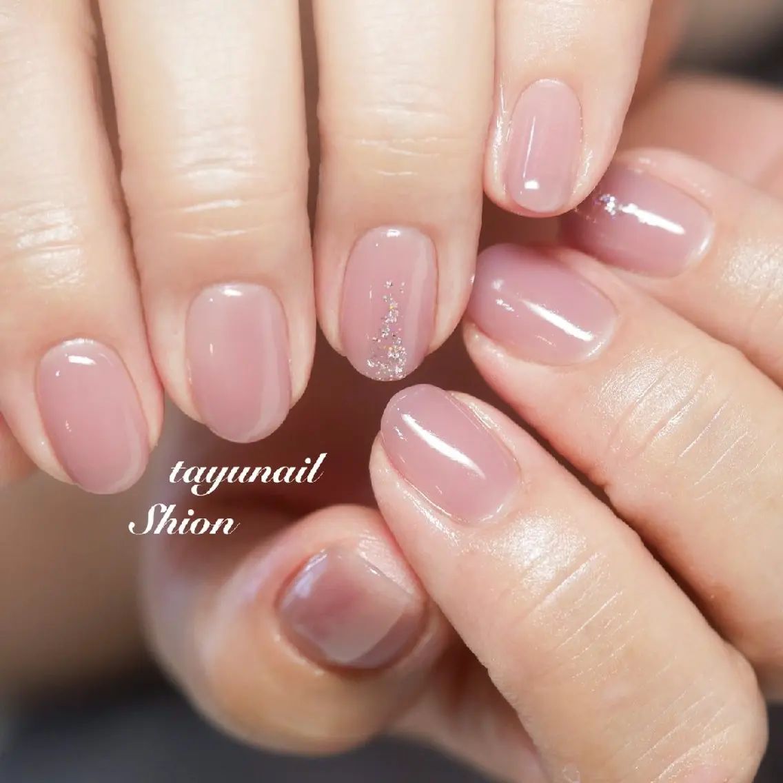 ネイル ジェルネイル パラジェル シンプルネイル ネイルサロン 【たゆnail】のネイルデザイン