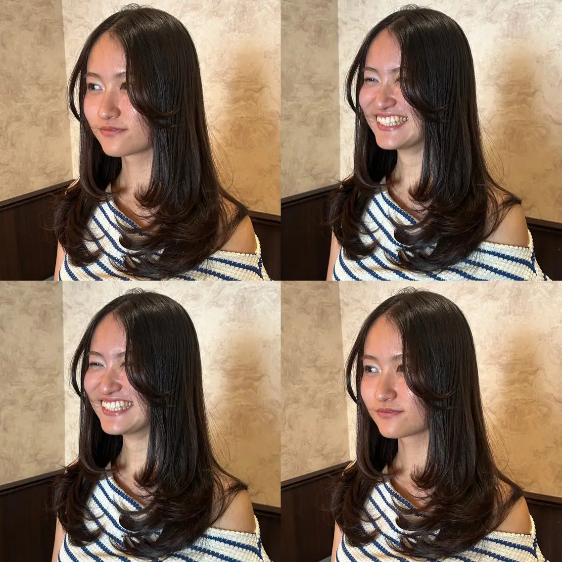 ロング カラー 🍒ハイレイヤー🍒 海外ヘア🍒Momoのヘアスタイル