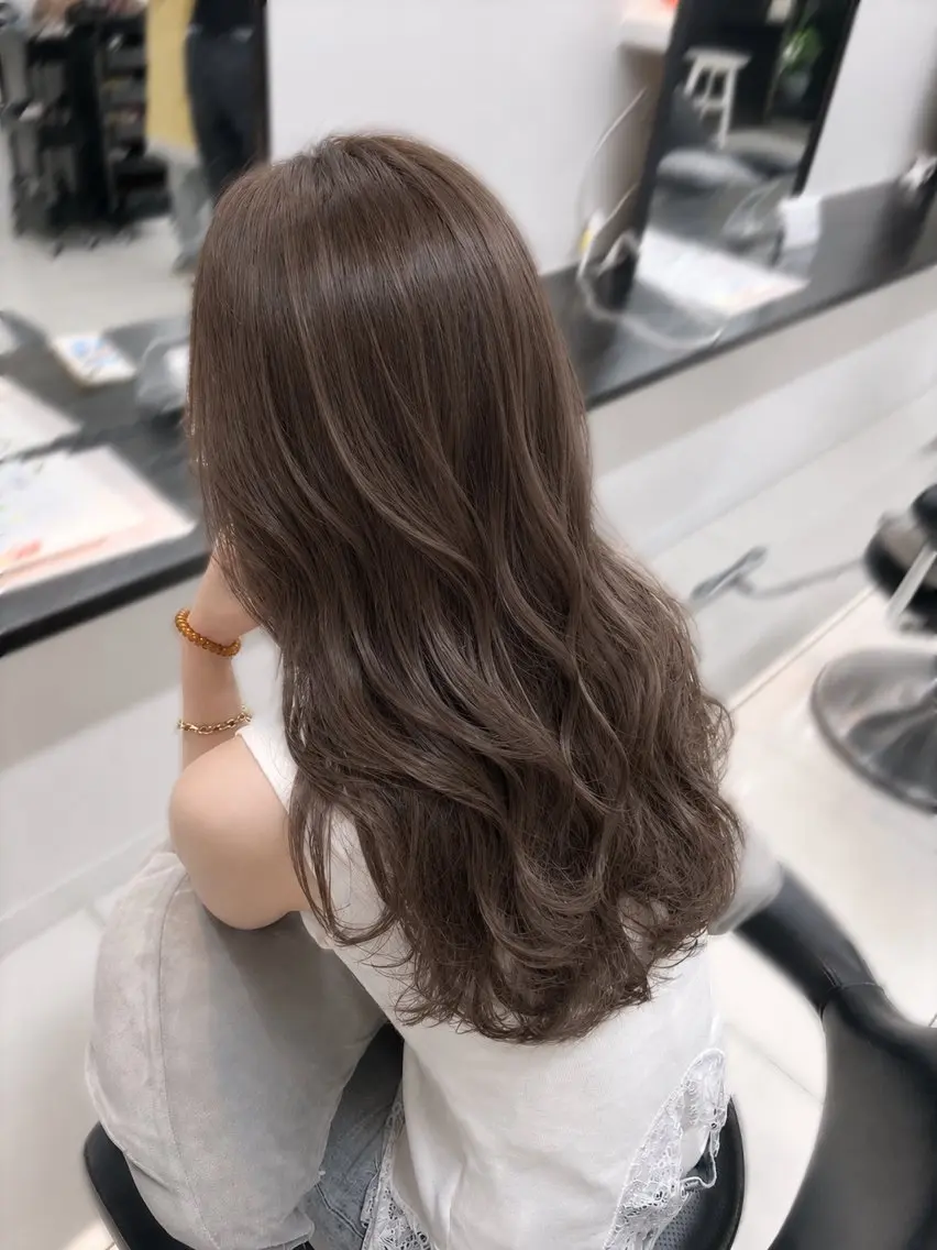 ロング カラー ヘアカラー ブリーチなしWカラー /アレンジ/ユウミのヘアスタイル