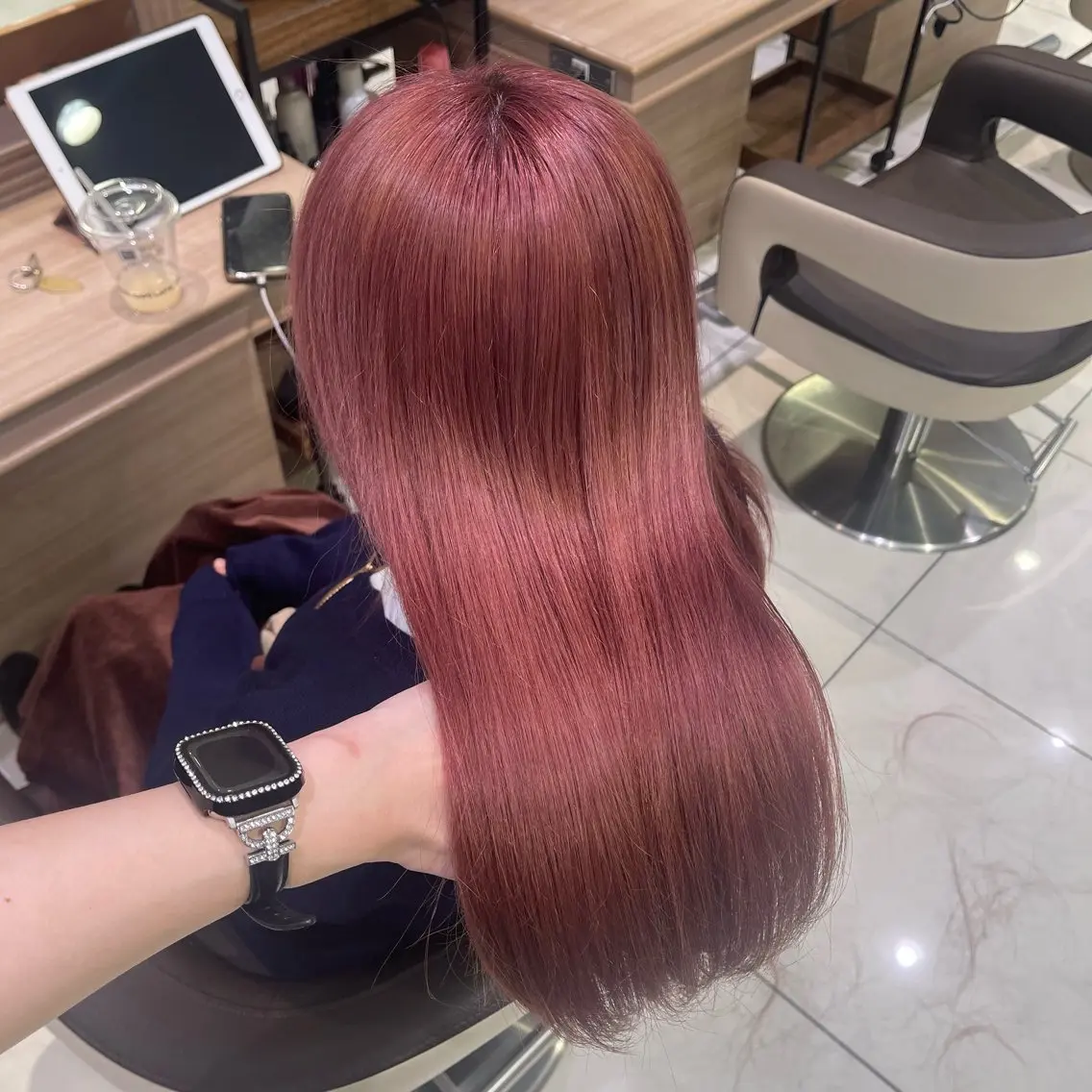 ロング カラー ヘアカラー トリートメント 艶カラー みゆう🎀のヘアスタイル