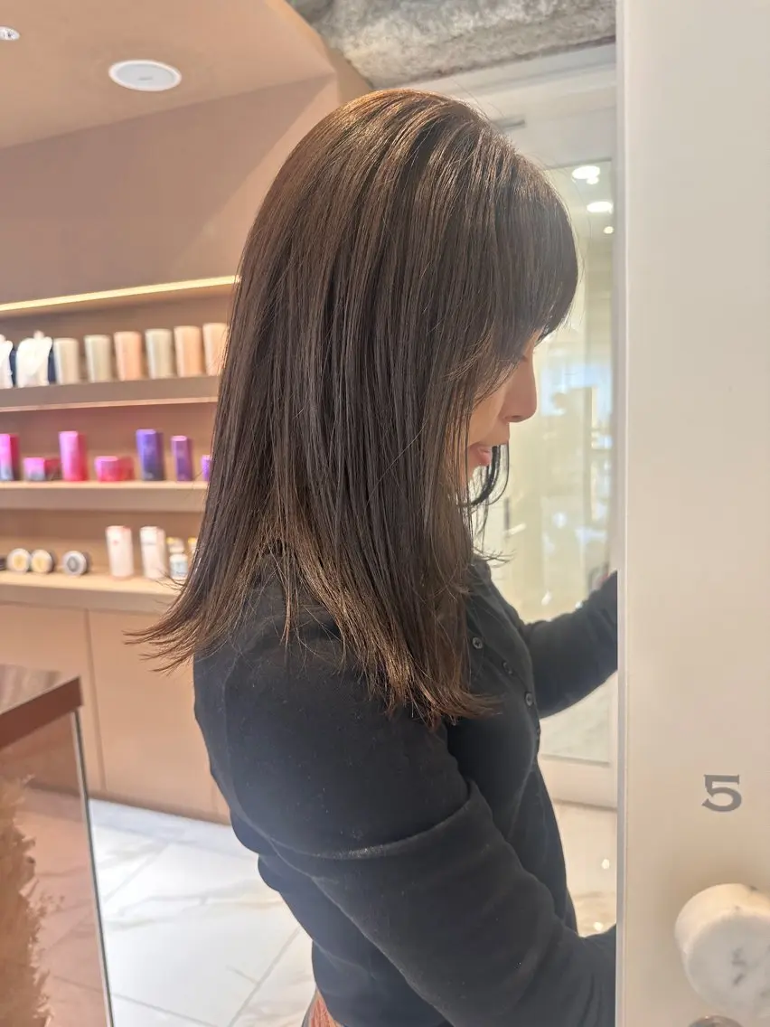 ミディアム カットモデル募集 長谷川のヘアスタイル
