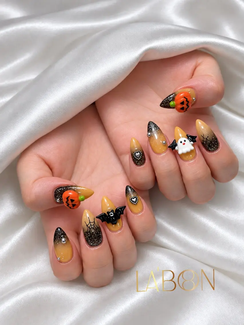 ネイル アートネイル ジェルネイル キラキラネイル 韓国ネイル ロングネイル Labon Nails Artのネイルデザイン