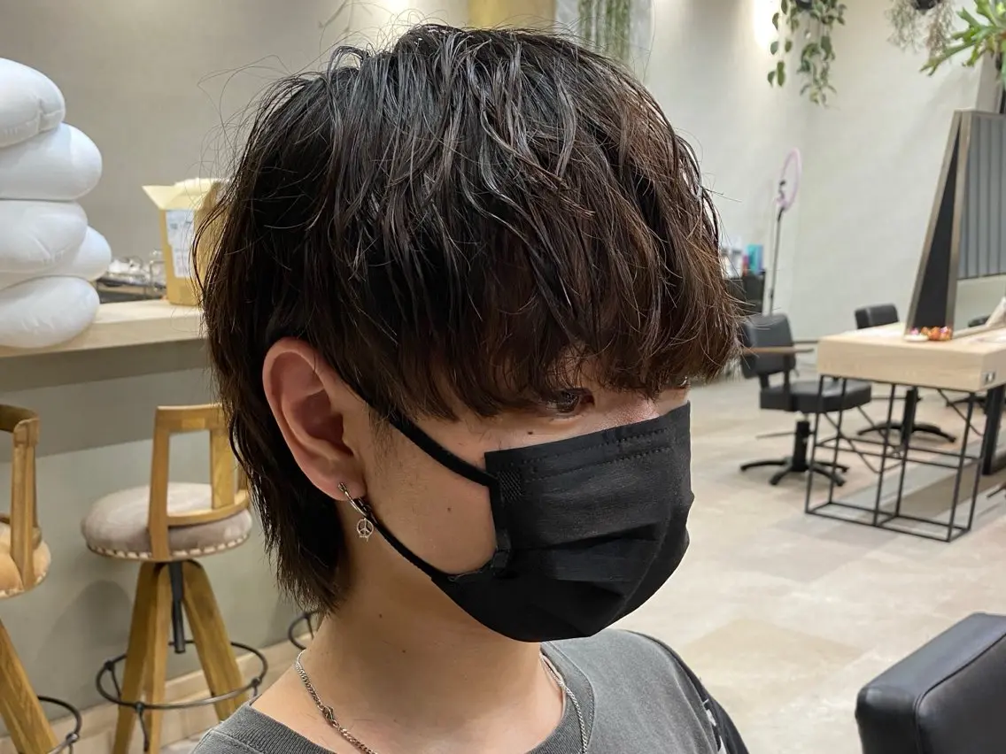 ショート パーマ メンズ カット パーマ ヘアセット 垢抜けメンズパーマ/ だいち先輩のヘアスタイル
