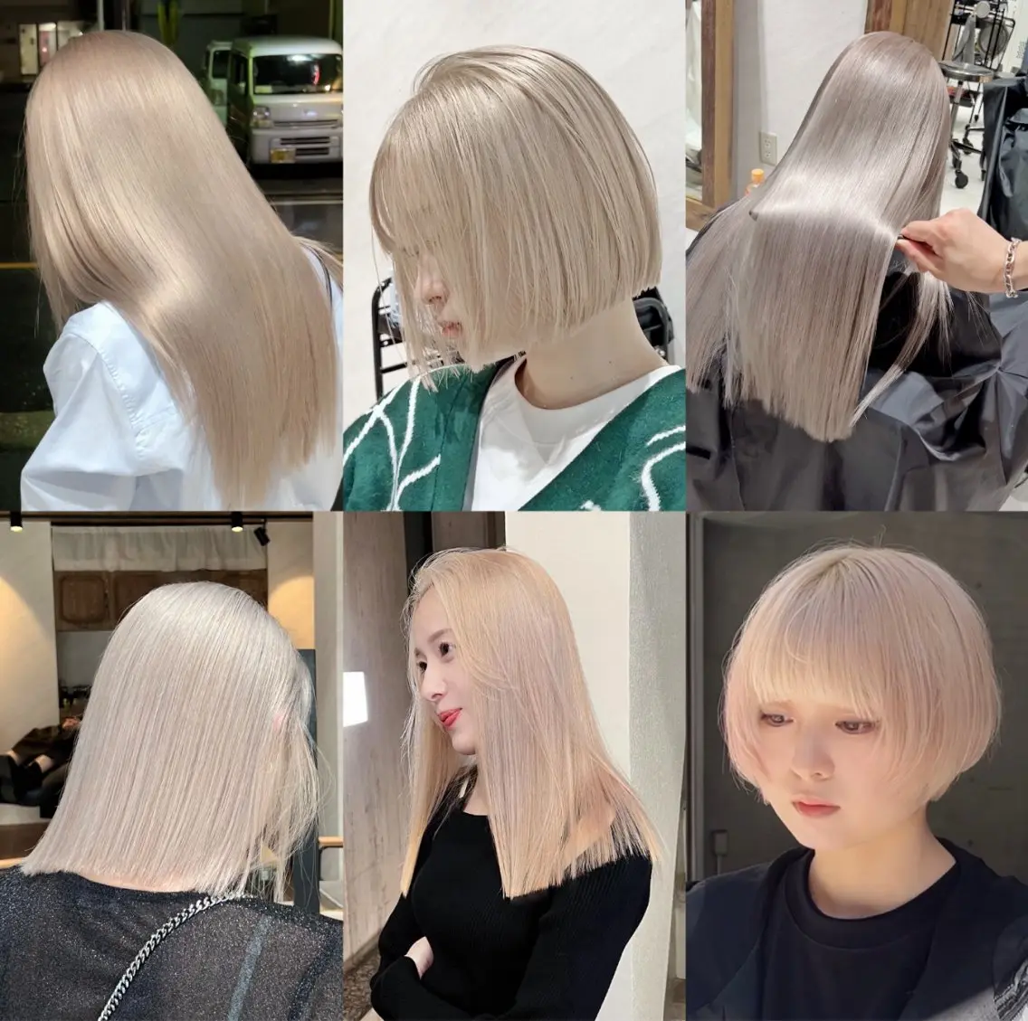 ロング カラー ブロンド カット ヘアカラー ムラ修正💎 艶髪ハイトーン💎のヘアスタイル