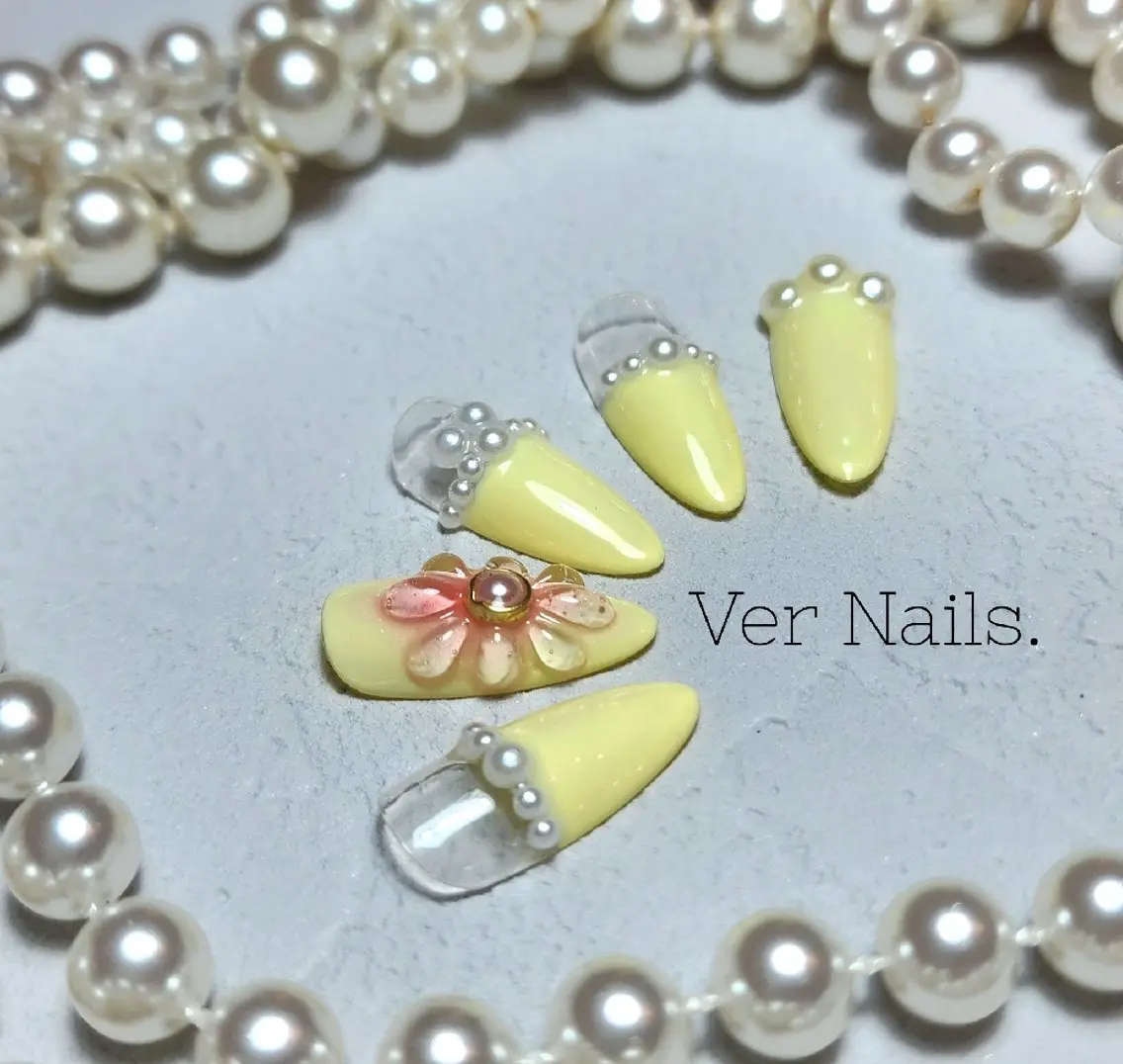 ネイル フラワーネイル ぷっくりネイル ハンドネイル Ver Nails.のその他イメージ