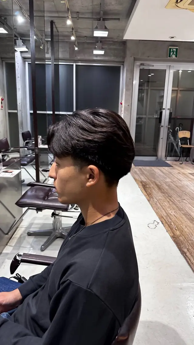 パーマ メンズ 学生（メンズ向け） 学生 カット パーマ fifth原宿 宮部蓮のヘアスタイル