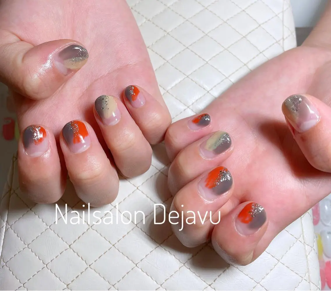 ネイル アートネイル ジェルネイル 持ち込み ニュアンスネイル ハンドネイル Nail salon Dejavu 🌿のネイルデザイン