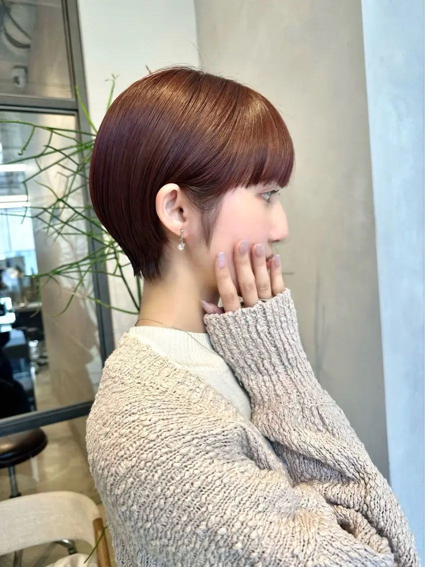 ショート カラー ベージュカラー ブリーチ 透明感カラー ダブルカラー ブリーチなしカラー カット ヘアカラー トリートメント 可愛いベージュ作る 美容師/あかね🧸のヘアスタイル