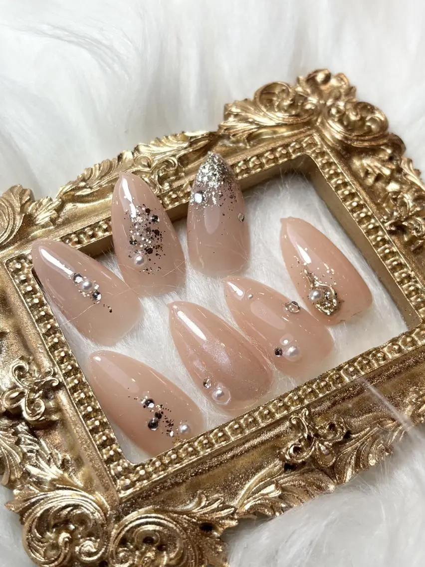 【50分】オフありOK🙆♀️🍑シンプルポイントアート2本🍑《サンプルから選べるシンプルオフィスアート》の写真