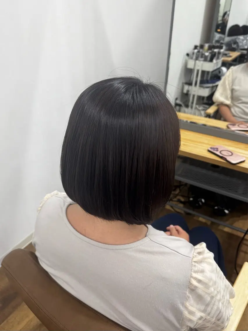 ミディアム 縮毛矯正 miu-YUCCA 縮毛矯正モデル募集中のヘアスタイル
