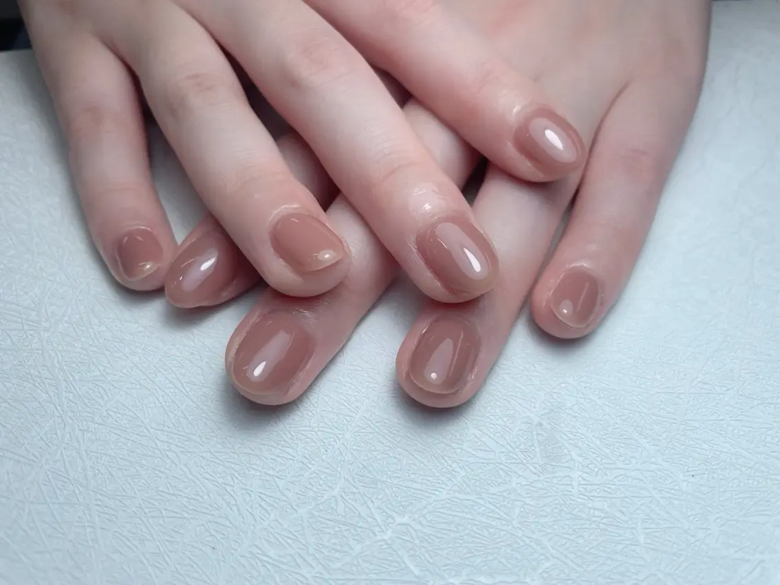 ネイル オーロラネイル 長さ出し フットネイル フレンチネイル 韓国ネイル 中野駅から2分 MEO NAILのネイルデザイン