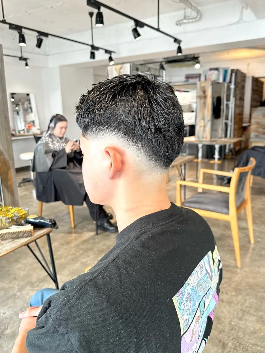 メンズ フェードカット メンズパーマ スキンフェード カット 骨格補正施術/メンズ 専門美容師/YUYAのヘアスタイル