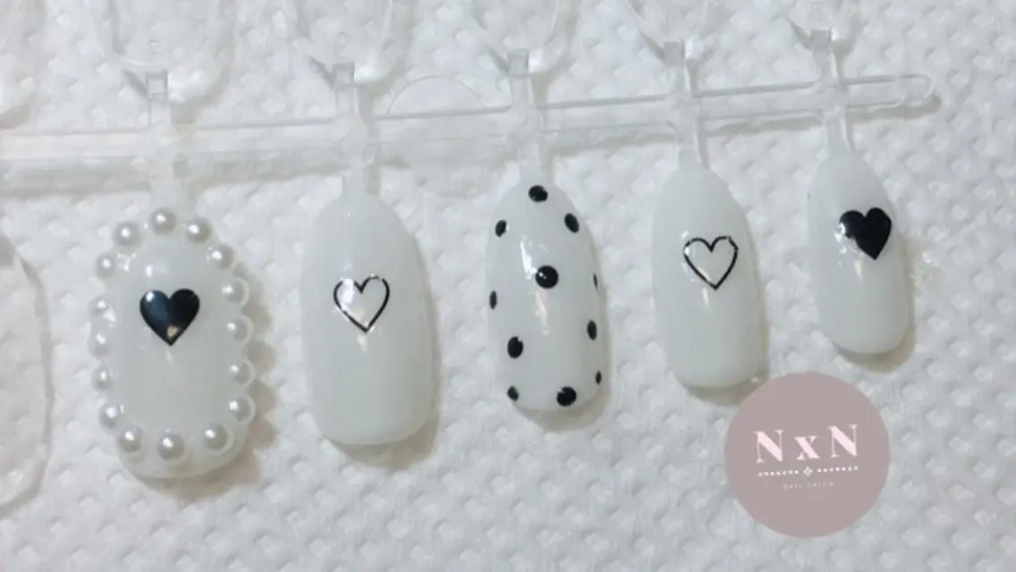 ネイル ハート ハンドネイル nail salon N×Nのネイルデザイン