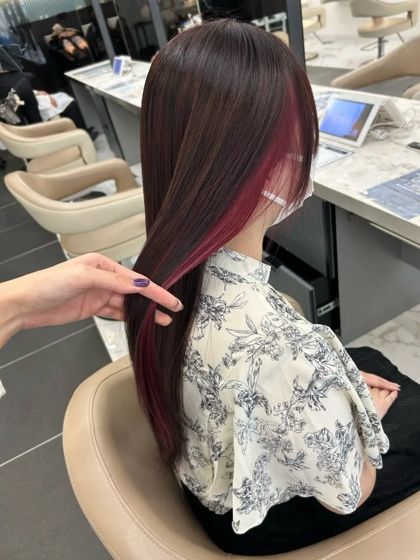 カラー ピンクカラー 💜オタク美容師💙 ゆうなのヘアスタイル