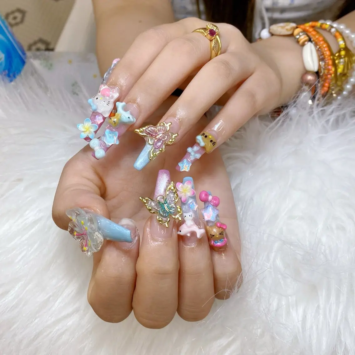 ネイル ハンドネイル ANH NAIL ゴテゴテ専門店💎のネイルデザイン