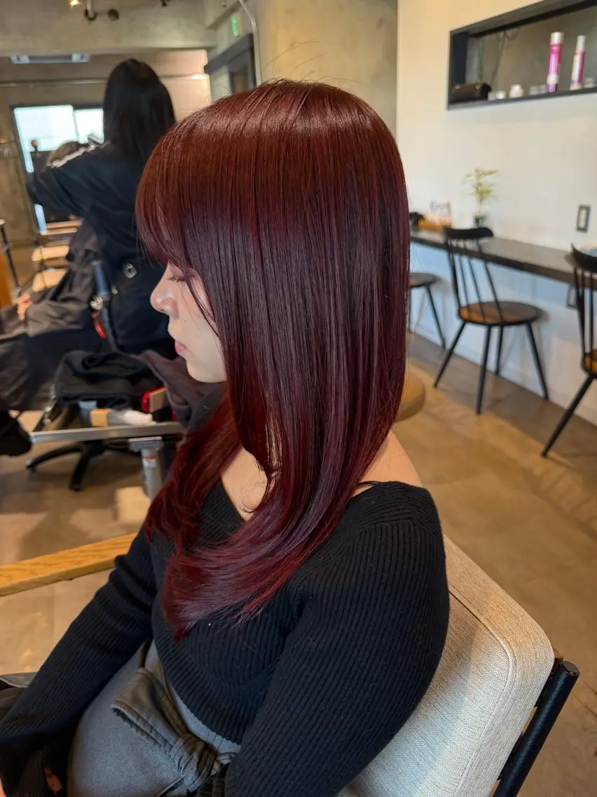 セミロング カラー ブリーチ ダブルカラー ブリーチなしカラー カット ヘアカラー ヘッドスパ 髪質改善カラーサロン 代表　KOHEIのヘアスタイル