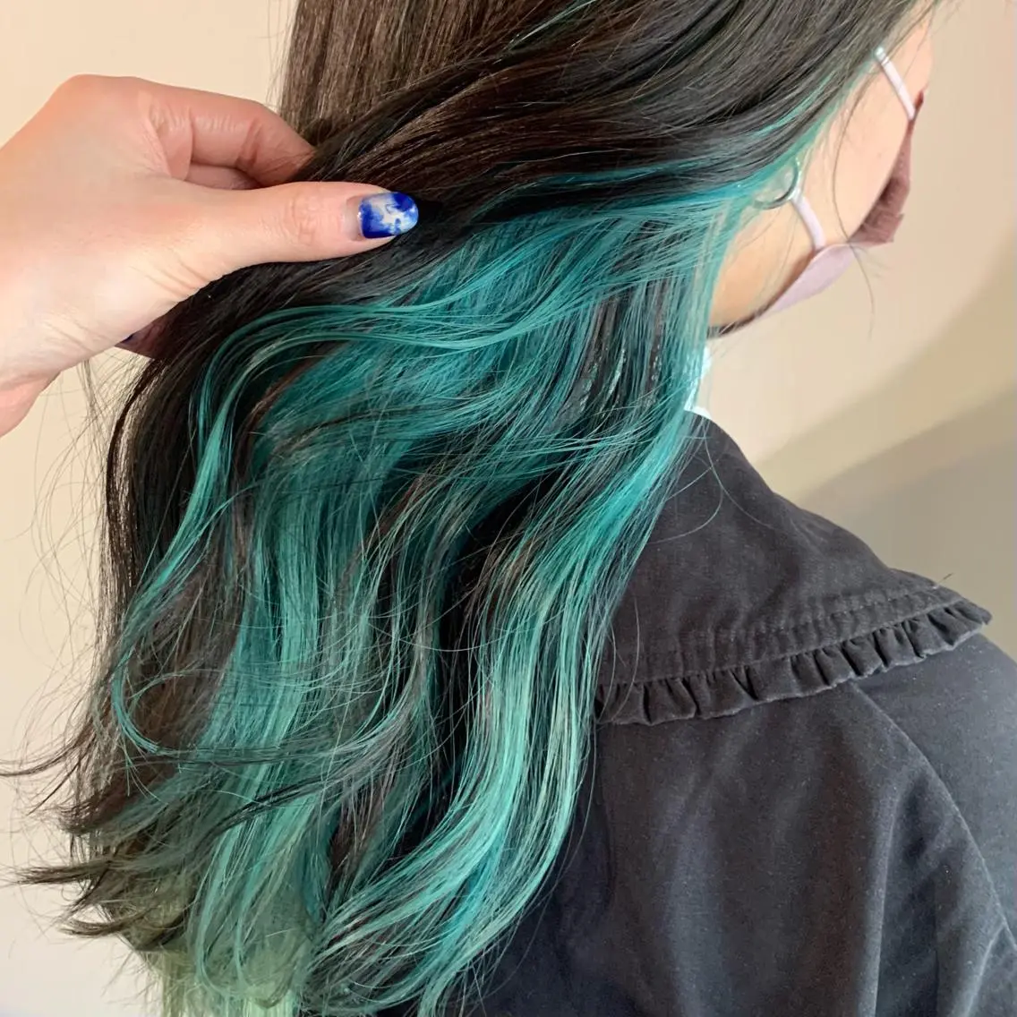 ミディアム カラー ミディアムパーマ バレイヤージュ ブリーチ ケアブリーチ ダブルカラー カット ヘアカラー トリートメント Luana / 公式 / 大通のヘアスタイル