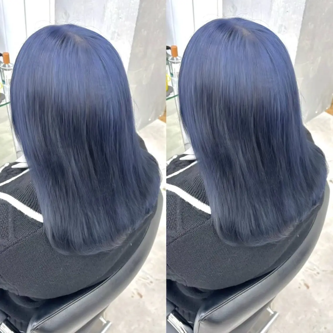 カラー ブリーチ ブルーカラー ケアブリーチ 透明感カラー 髪質改善 ヘアカラー ヘアメ🎀ハイトーン 🩵エクステ🪄しほのヘアスタイル