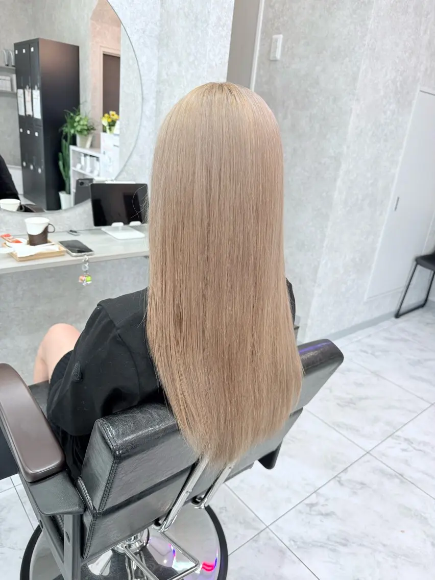 ロング カラー 🌺ハイトーン🌺 矢葺 なぎさ🌺🌺のヘアスタイル