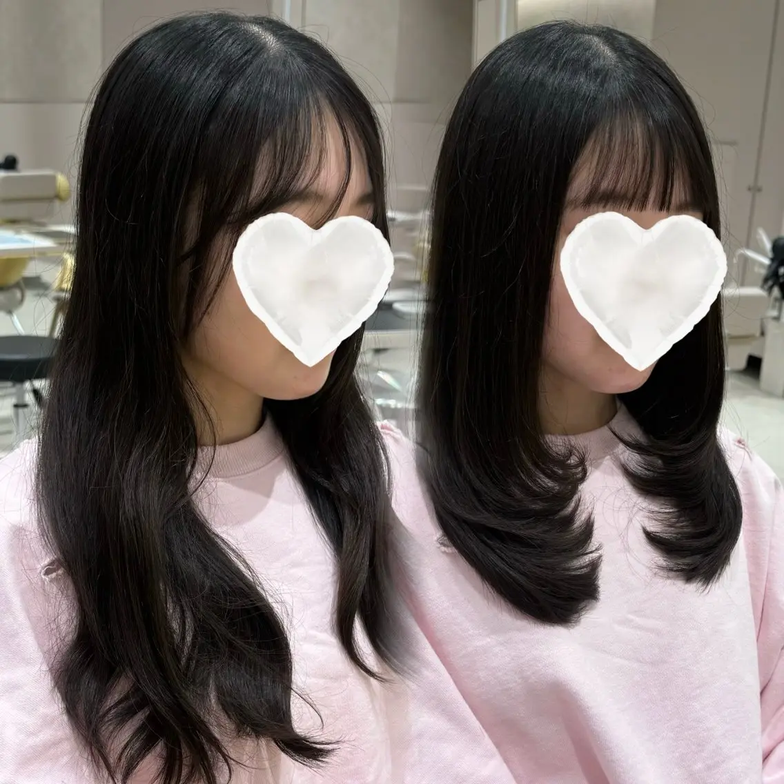 セミロング カット トリートメント 内田 志乃のヘアスタイル