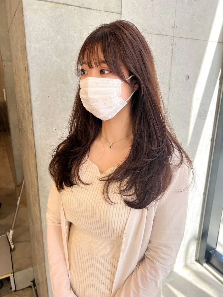 ロング 伸ばしかけ レイヤーカット ロング カット 誰より丁寧なカット/ 小林輝/レイヤーのヘアスタイル