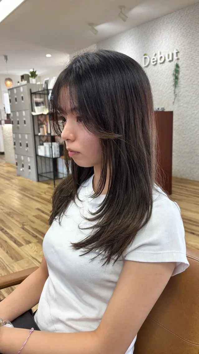 セミロング カット 山本 雅也のヘアスタイル