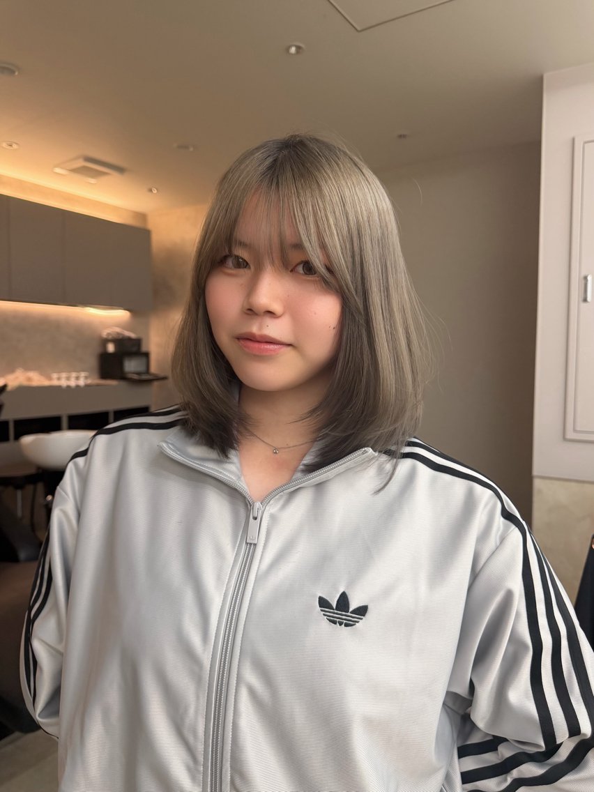 ミディアム ミディアムレイヤー 韓国風ヘア レイヤーカット sand chiharuのヘアスタイル
