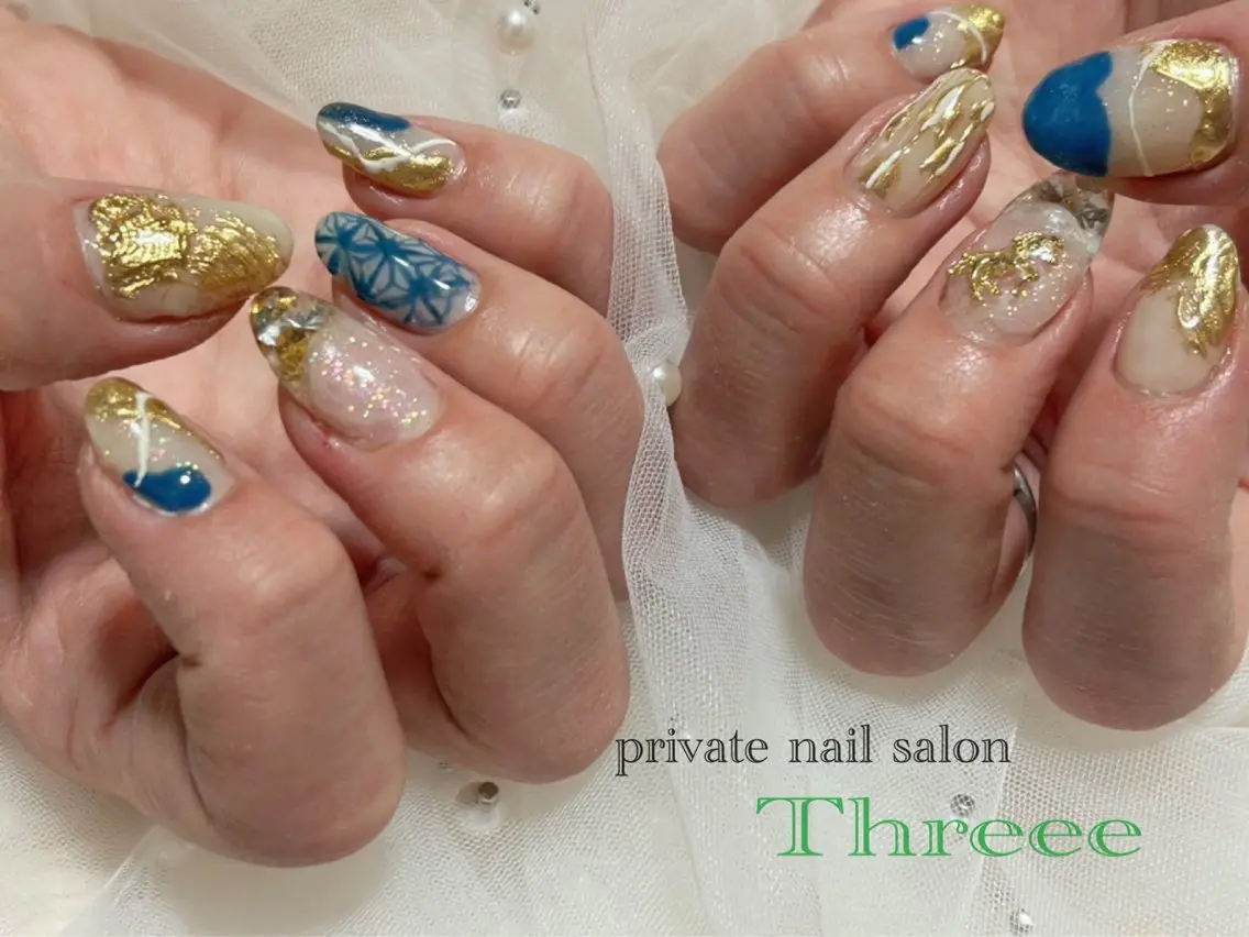 ネイル フレンチネイル ハンドネイル Nail salon - Threee　-のネイルデザイン