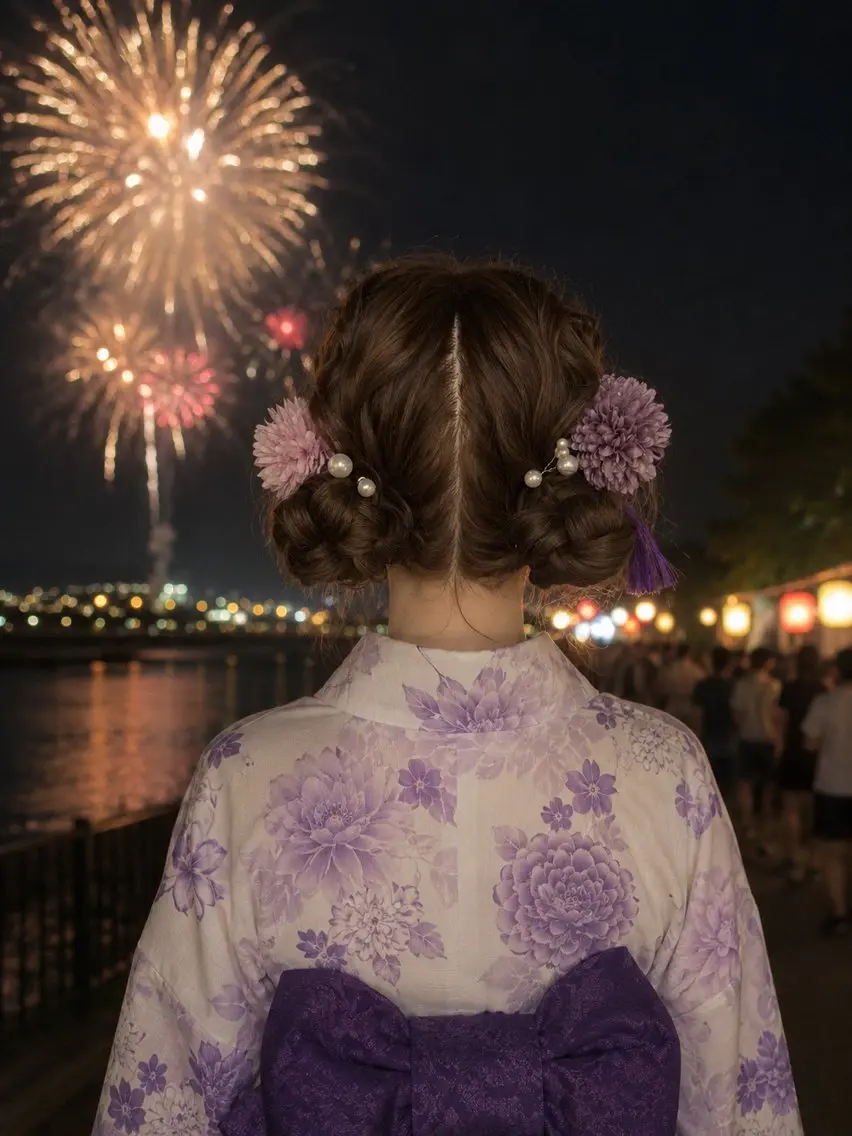 ミニモ限定🫧ヘアセット🎀お祭り•浴衣ヘア🎐の写真