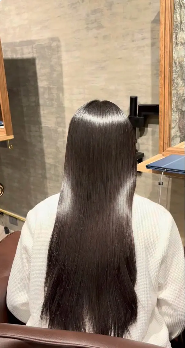 ロング 縮毛矯正 田呂丸 誠貴のヘアスタイル
