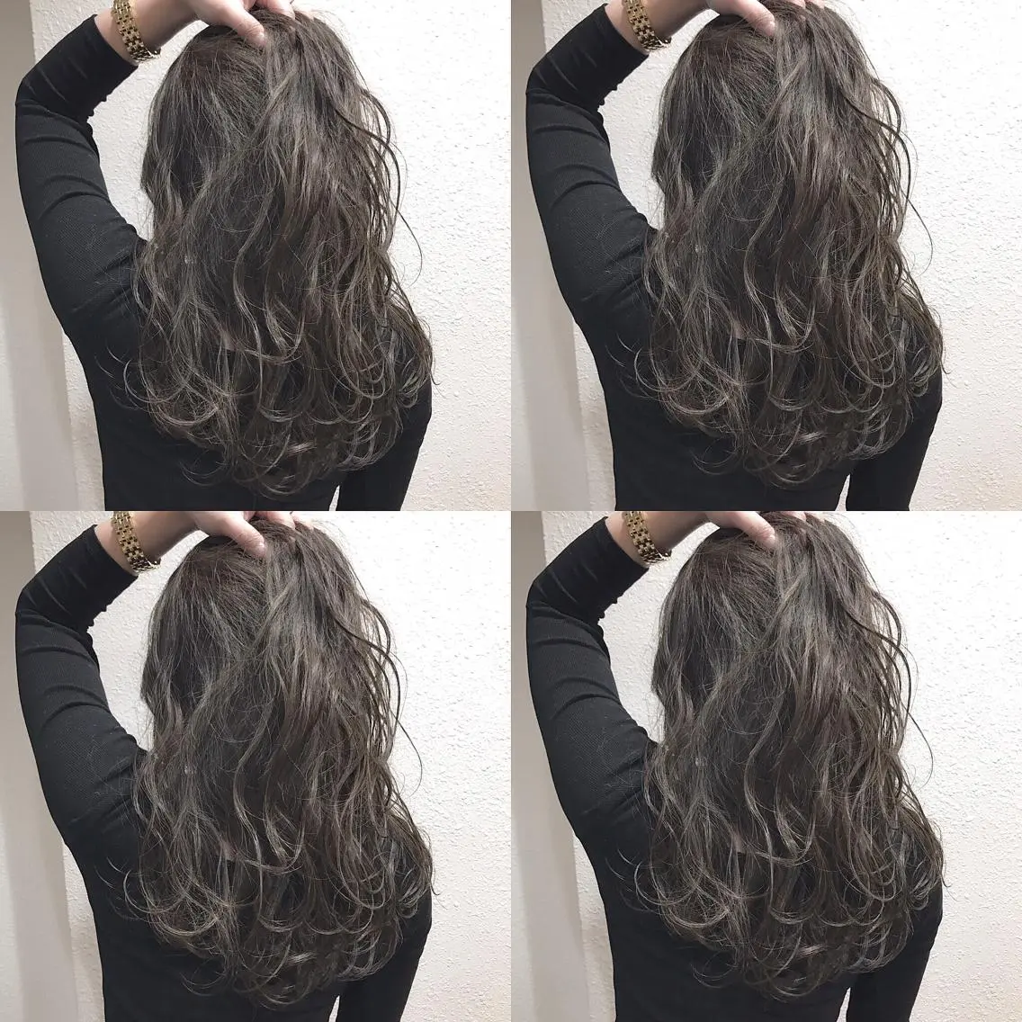 ロング カラー グレージュ ハイライトカラー カーキグレージュ ハイライト HIRO. ★のヘアスタイル