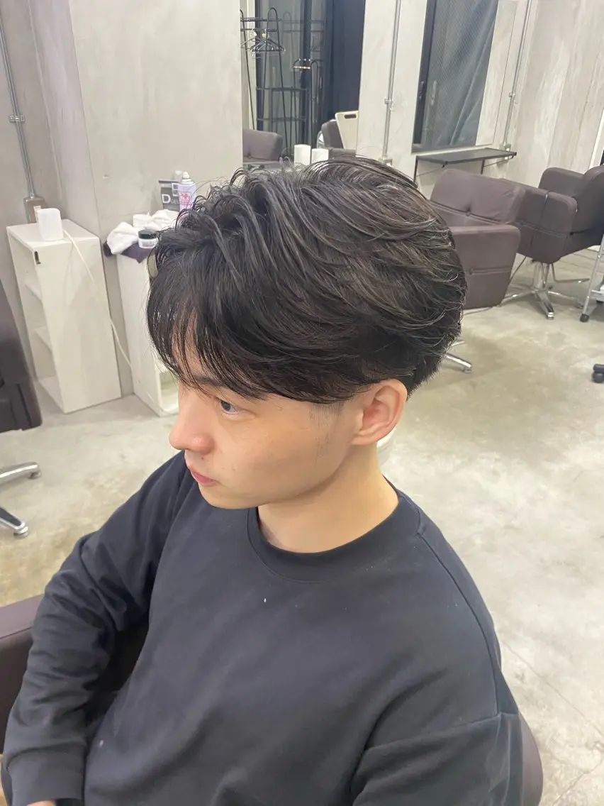 メンズショート マッシュの写真