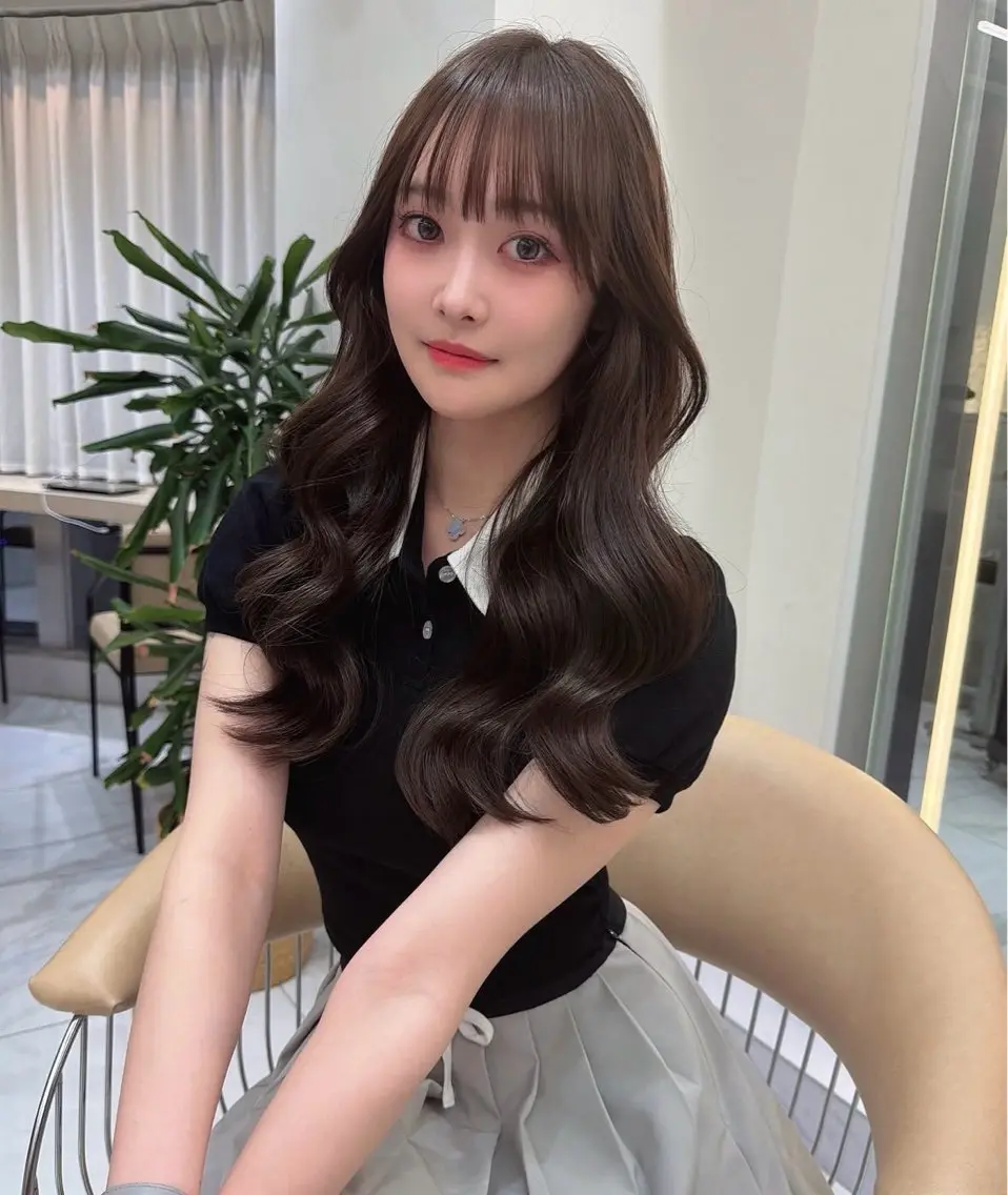 ロング カット ヘアカラー トリートメント 透明感カラー /縮毛矯正/まなやのヘアスタイル