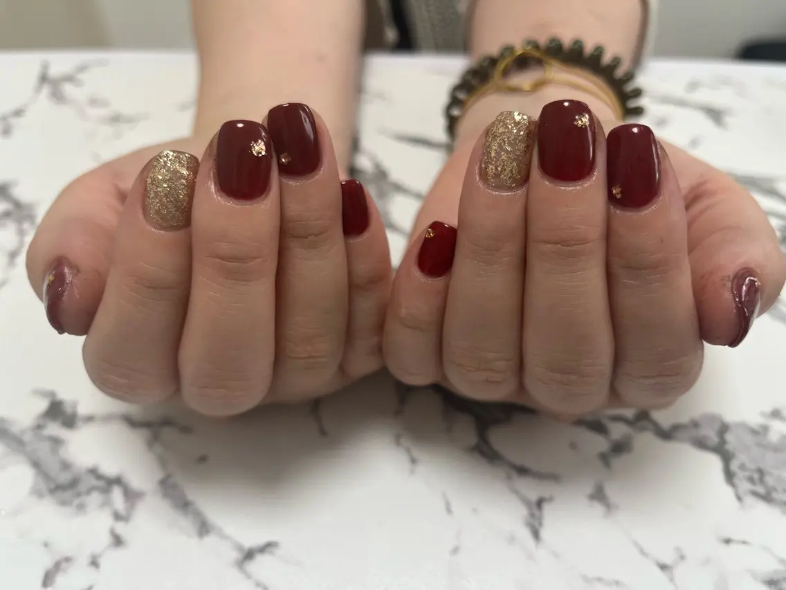 ネイル ボルドー ek.nail⭐︎ kanaのネイルデザイン