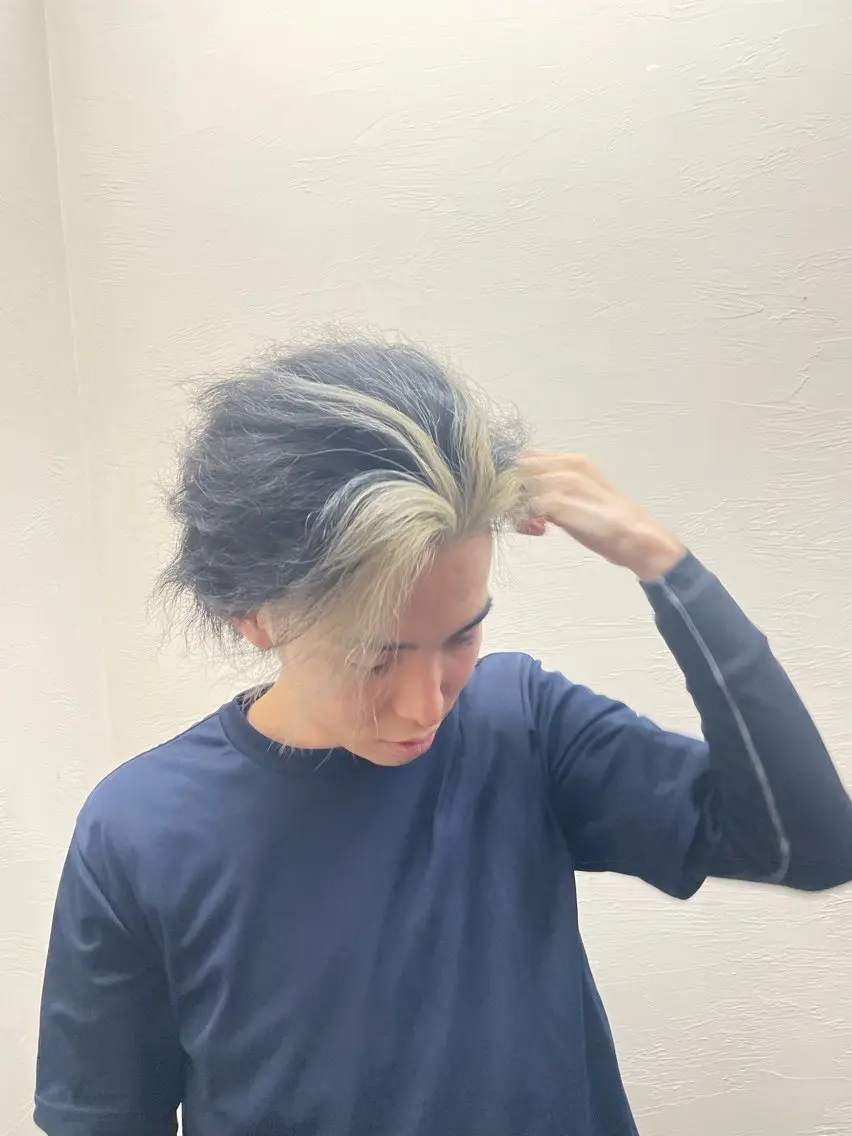 カラー メンズ ミストバング  フェイスフレーミング 🫧AMAN🫧 鈴木美佑のヘアスタイル