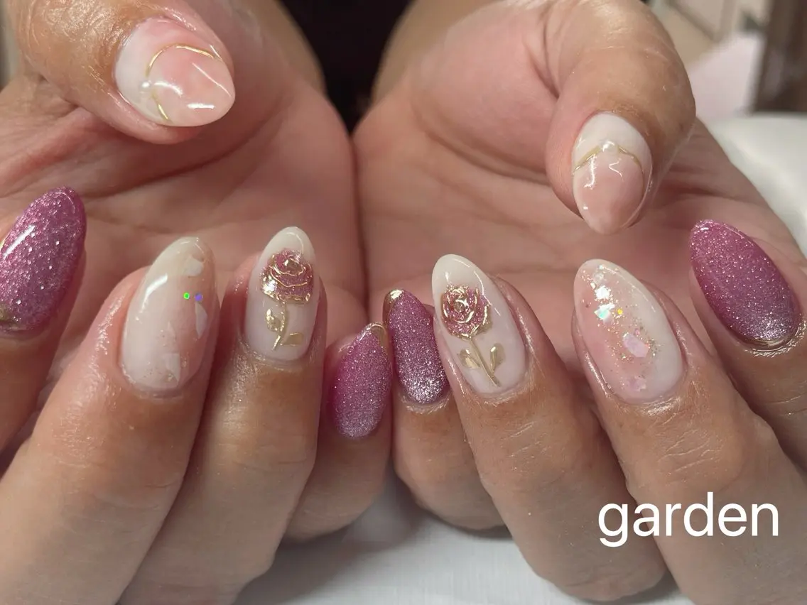 ネイル ハンドネイル ハンドケア garden西川田店 所のネイルデザイン